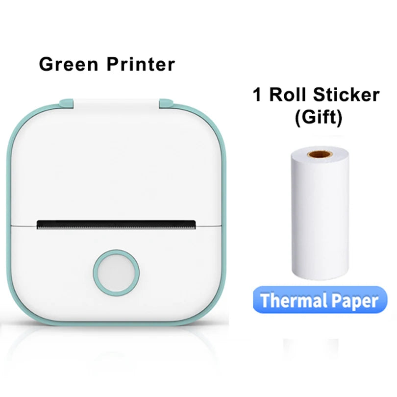 Phomemo T02 Mini Portable Printer Thermal Printing 53Mm Sticker Wireless Inkless Mini Pocket Printer Self-Adhesive Label Printer