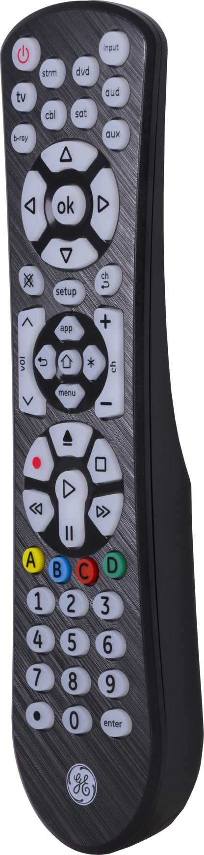 GE 8-Device Backlit Universal TV Remote Control in Black, 41567