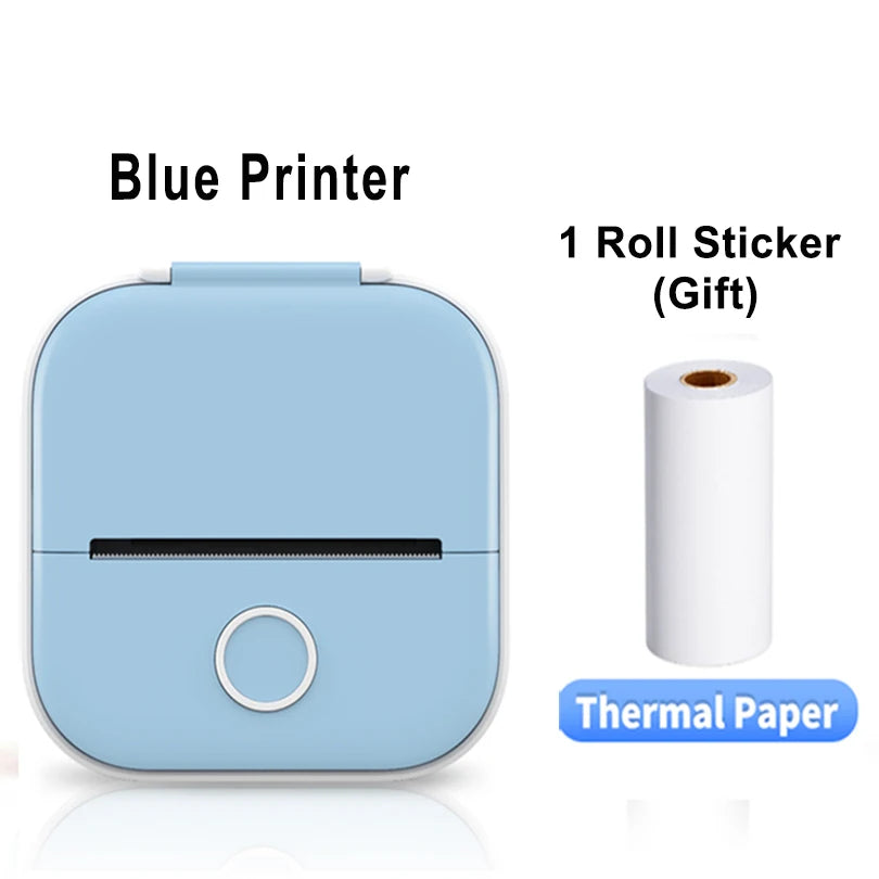 Phomemo T02 Mini Portable Printer Thermal Printing 53Mm Sticker Wireless Inkless Mini Pocket Printer Self-Adhesive Label Printer