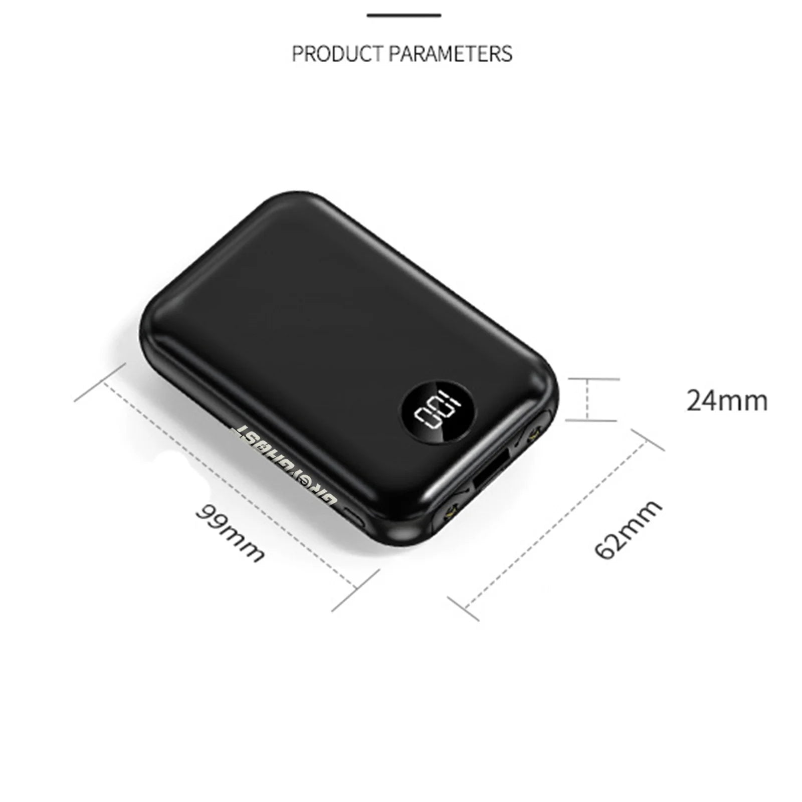 Portable Charger 10000Mah Power Bank with 2 Inputs & Dual LED Light Huge Capacity Backup Battery with LCD Display, Compatible with Smart Phones,Android Phone,Tablet and More