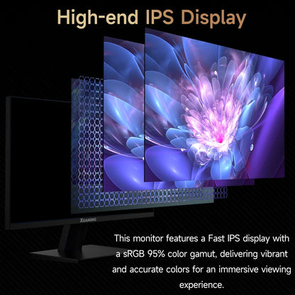 Ultra-Thin 24Inch 100Hz Gaming Monitor, FHD 1080P LED Monitor, 1920*1080P Monitor for Home Office, IPS HDR Computer Monitor HDMI Display with Low Blue Light, Free Sync, VESA Compatible