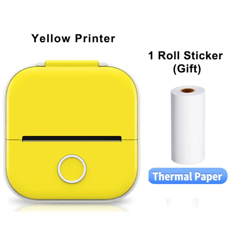 Phomemo T02 Mini Portable Printer Thermal Printing 53Mm Sticker Wireless Inkless Mini Pocket Printer Self-Adhesive Label Printer